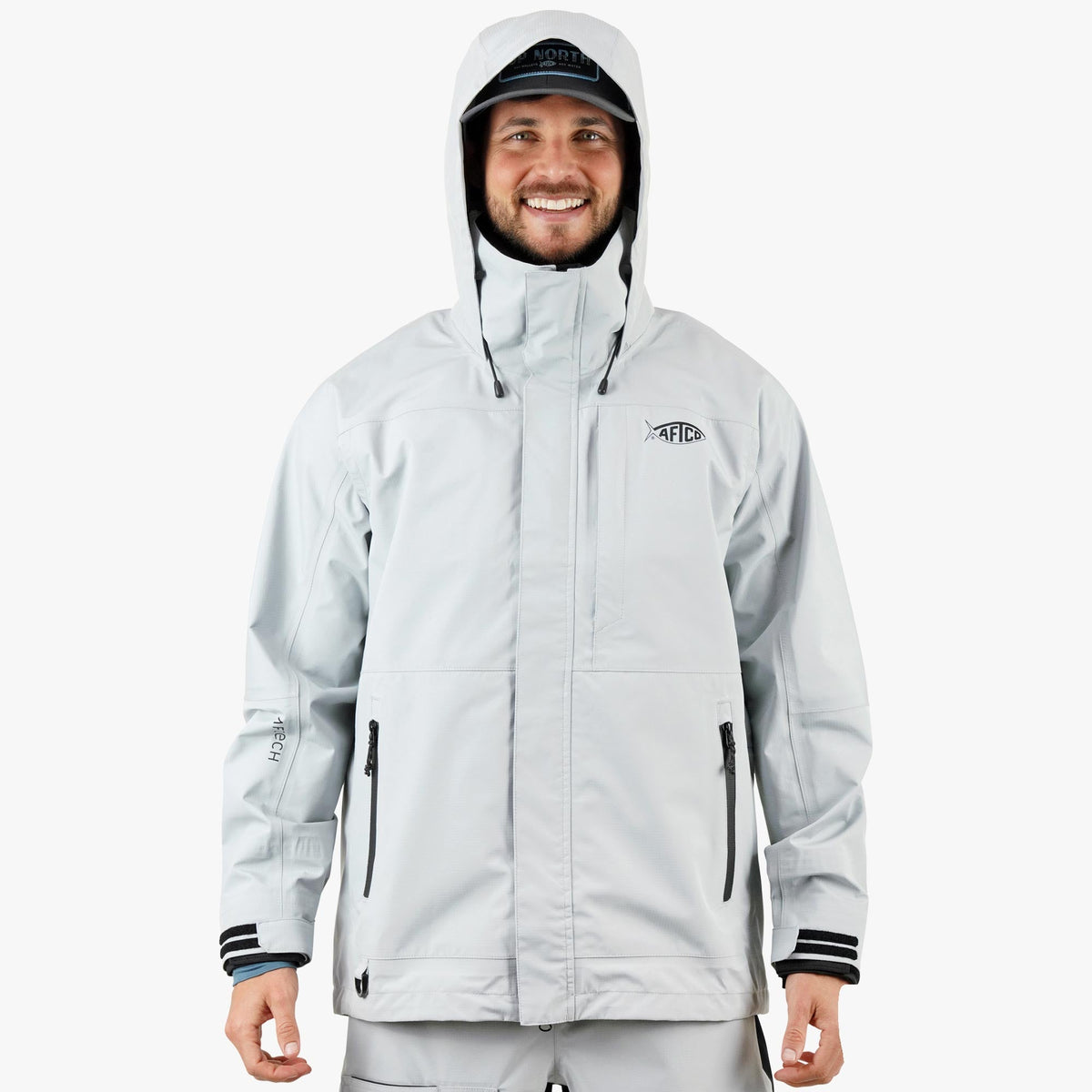 Mens AFTCO Barricade Rain Gear Jacket