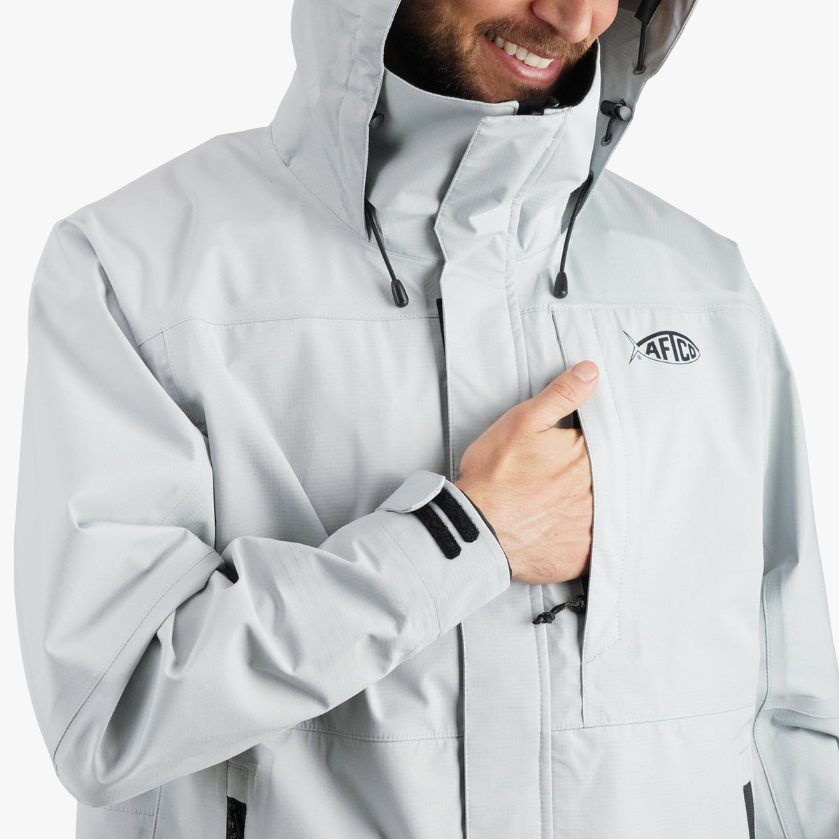 Mens AFTCO Barricade Rain Gear Jacket