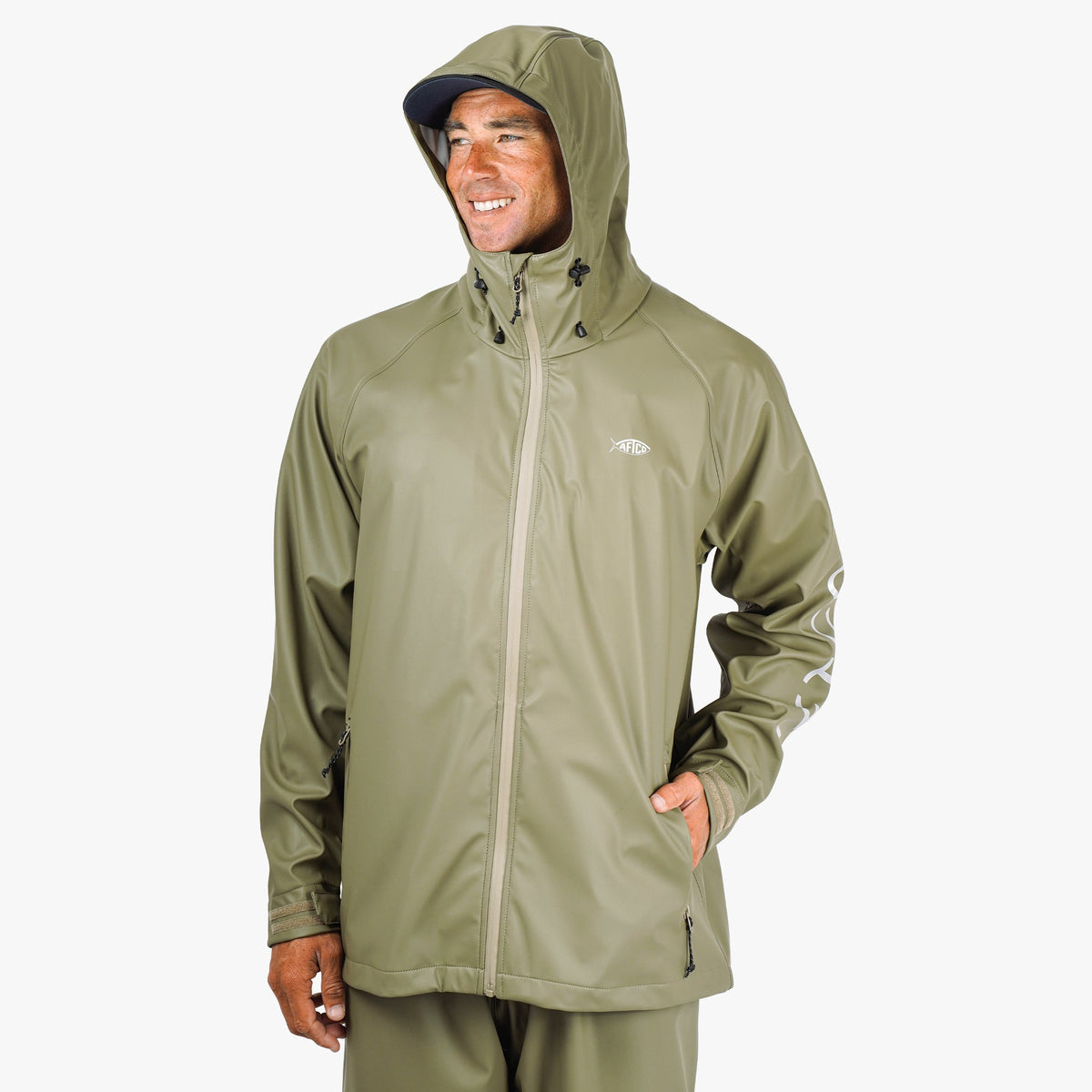Mens AFTCO Seafarer Fishing Rain Jacket