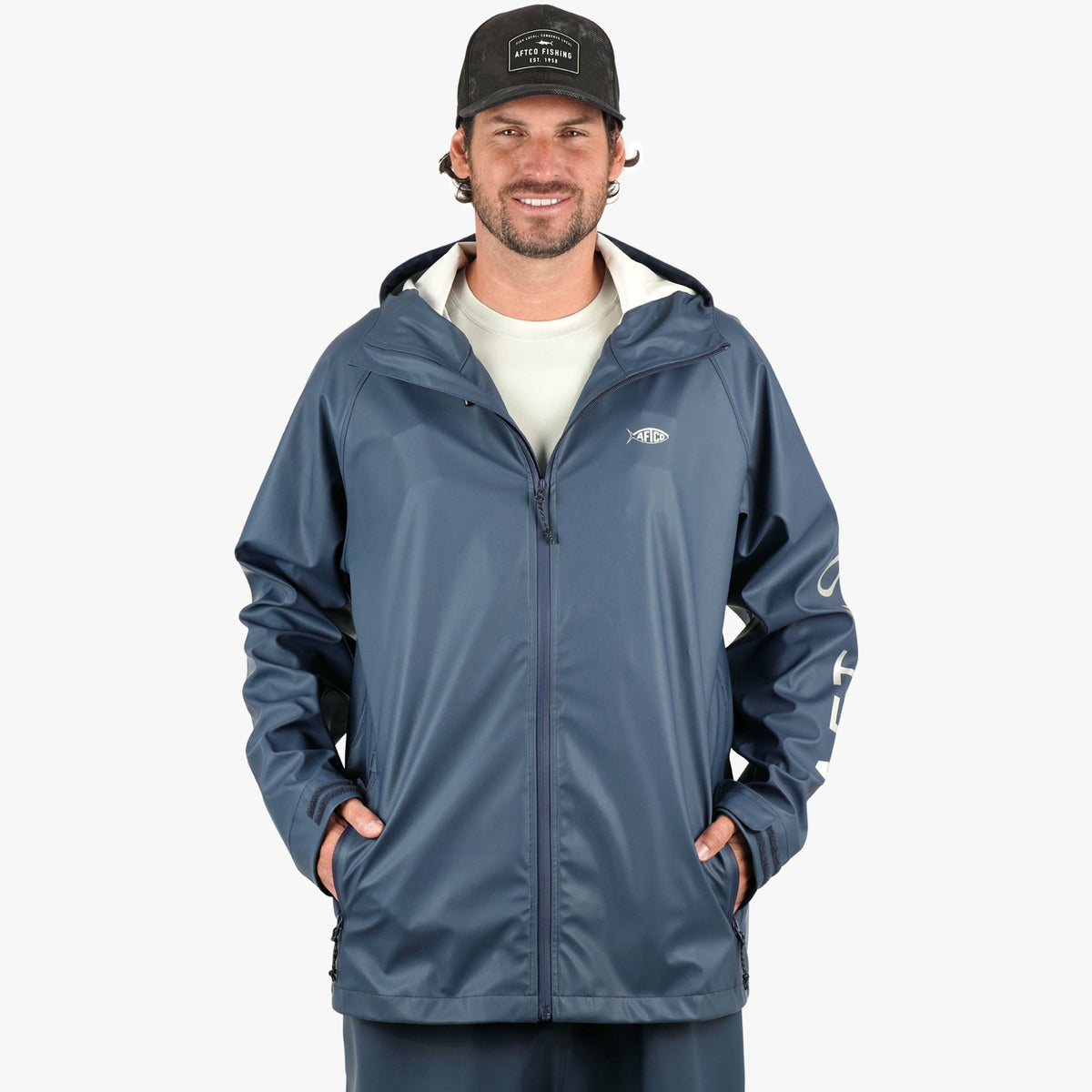 Mens AFTCO Seafarer Fishing Rain Jacket