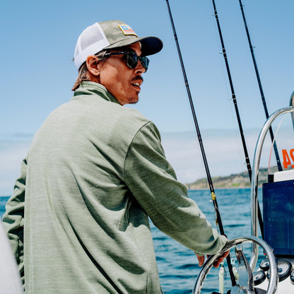 Mens AFTCO Coastal Layer 1/4 Zip Fishing Pullover