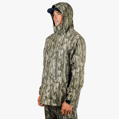 Mens AFTCO Crossing Printed Camo Fishing Jacket