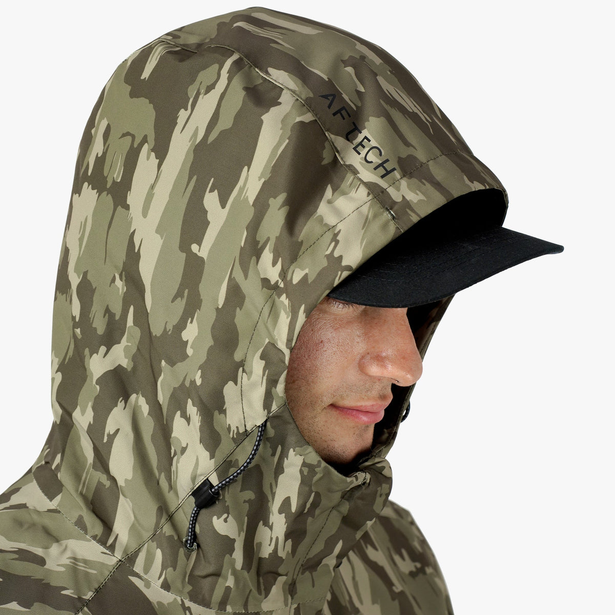 Mens AFTCO Crossing Printed Camo Fishing Jacket