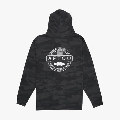 Mens AFTCO Bass Patch Pullover Hoodie