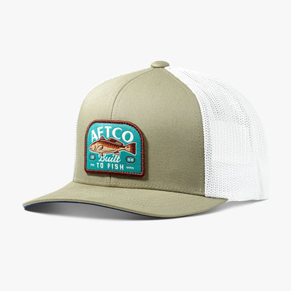 Mens AFTCO Trilogy Fishing Trucker Hat