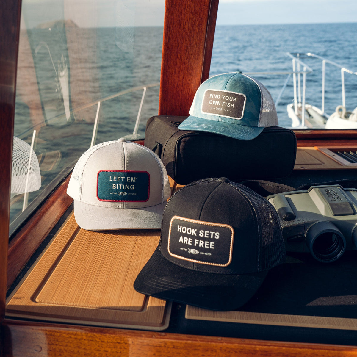 Mens AFTCO Find Your Own Fish Trucker Hat