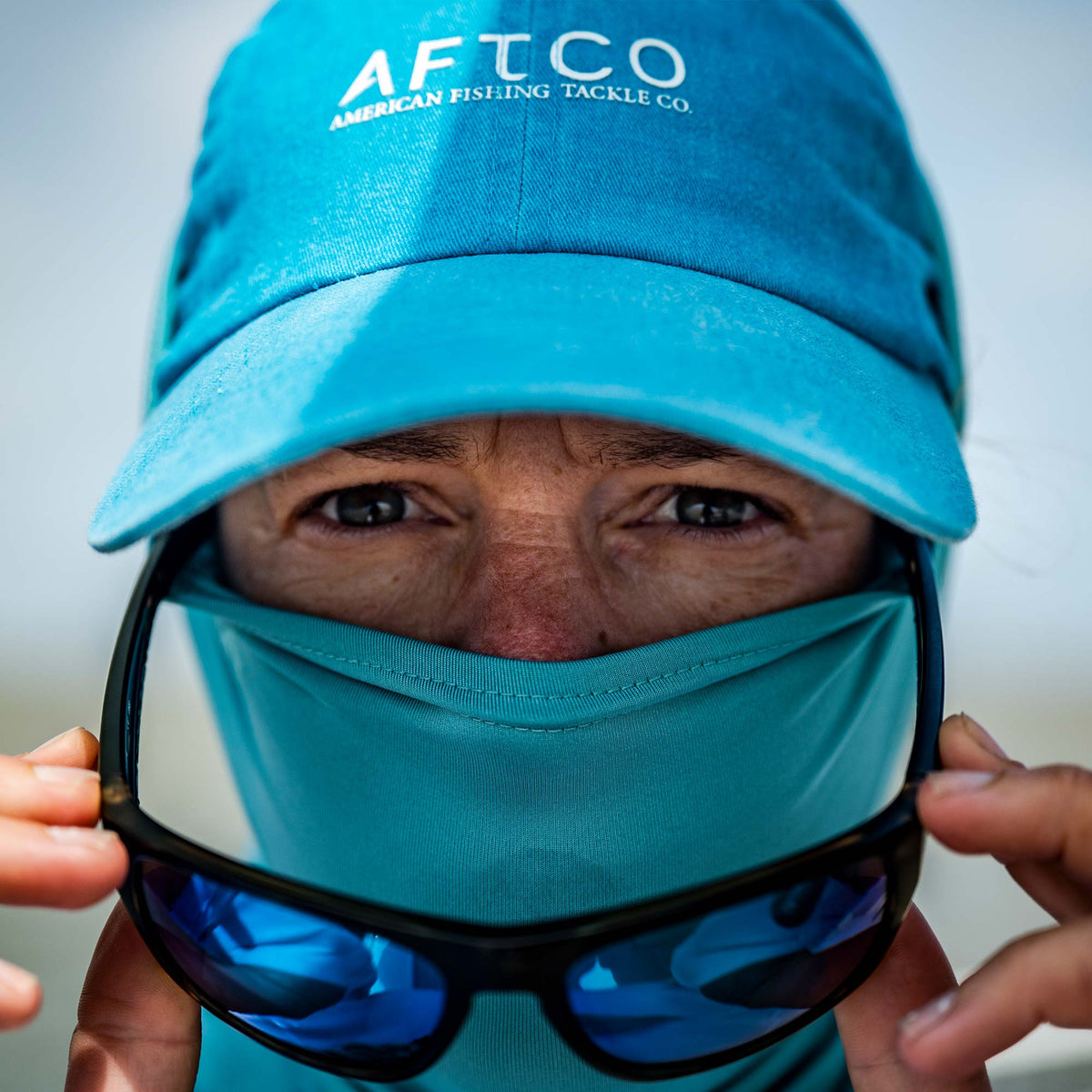 Mens AFTCO Air-O Mesh Fishing Sun Mask