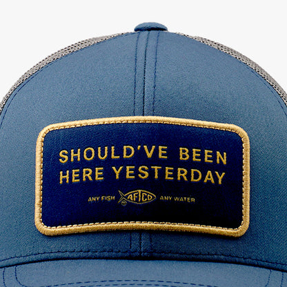 Mens AFTCO Should've Been Here Yesterday Fishing Trucker Hat