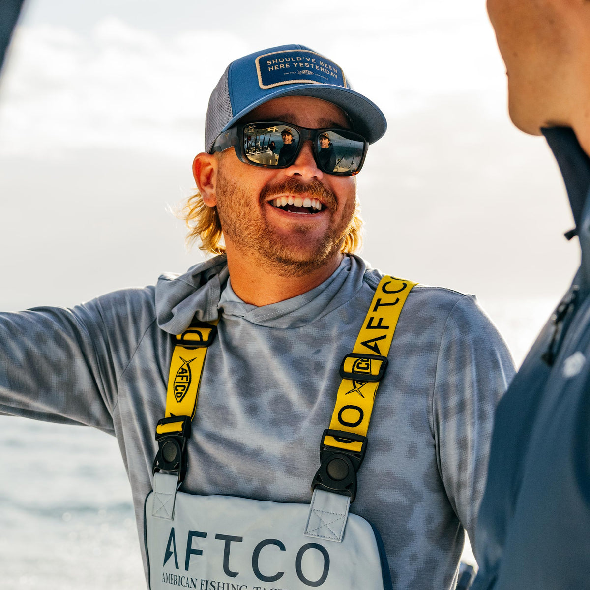 Mens AFTCO Should've Been Here Yesterday Fishing Trucker Hat