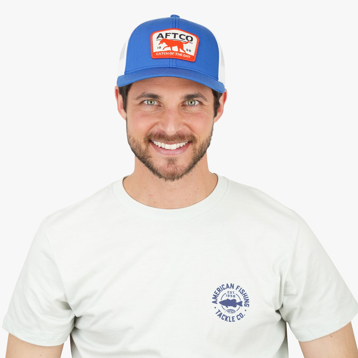Mens AFTCO Fetch Fishing Trucker Hat