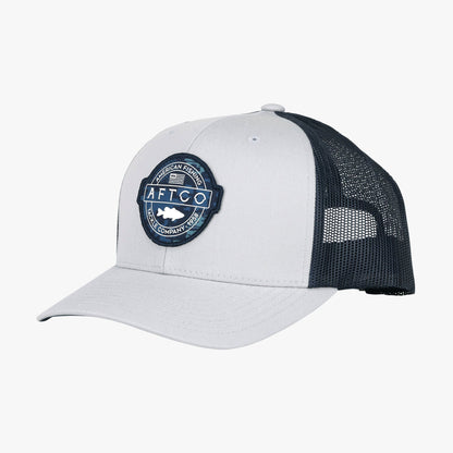 Mens AFTCO Bass Patch Trucker Hat