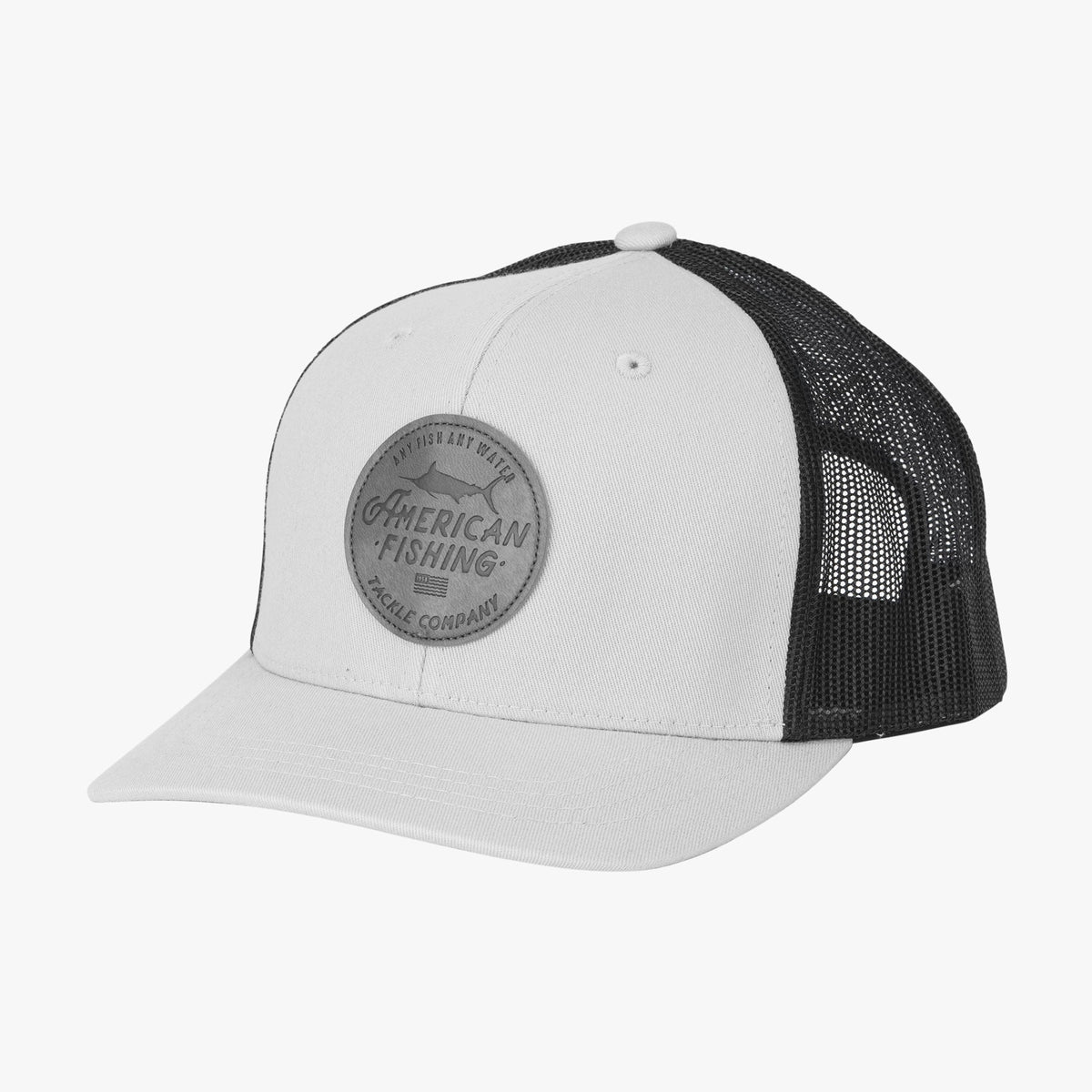 Mens AFTCO Lemonade Leather Trucker Hat