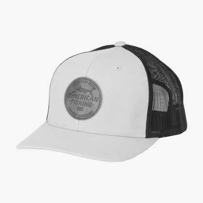 Mens AFTCO Lemonade Leather Trucker Hat