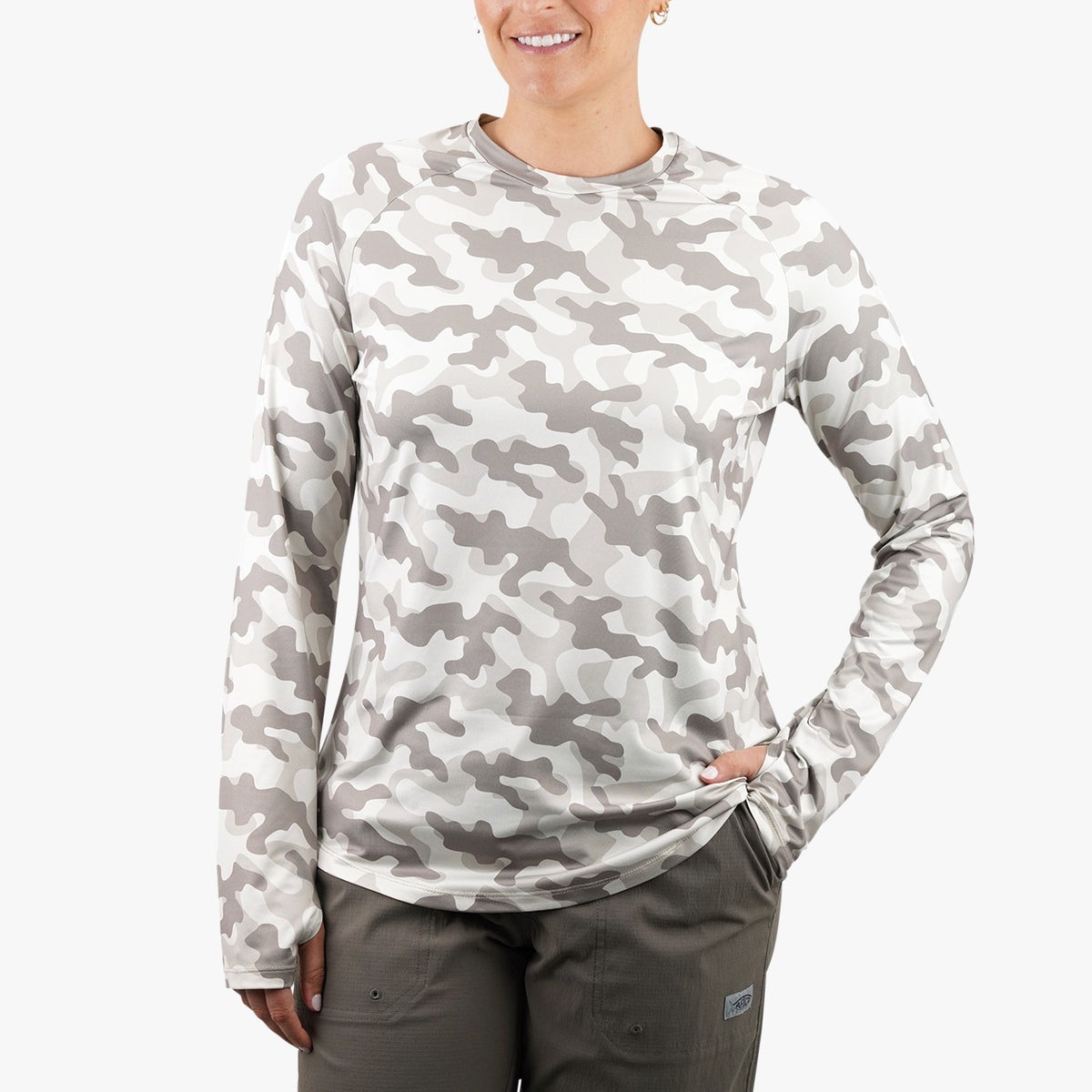 Womens|Mens AFTCO Women's Tactical Camo LS Performance Shirt