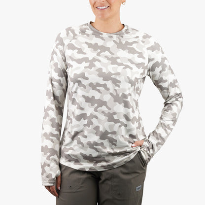 Womens|Mens AFTCO Women's Tactical Camo LS Performance Shirt