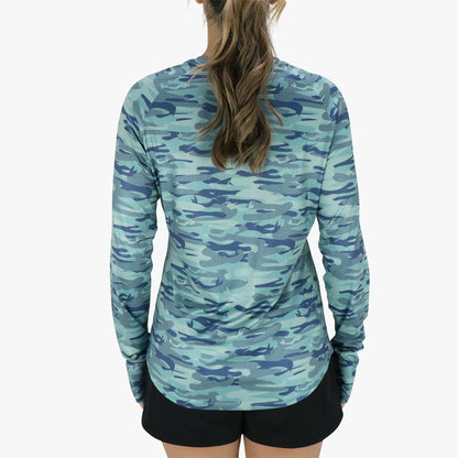 Womens|Mens AFTCO Women's Tactical Camo LS Performance Shirt