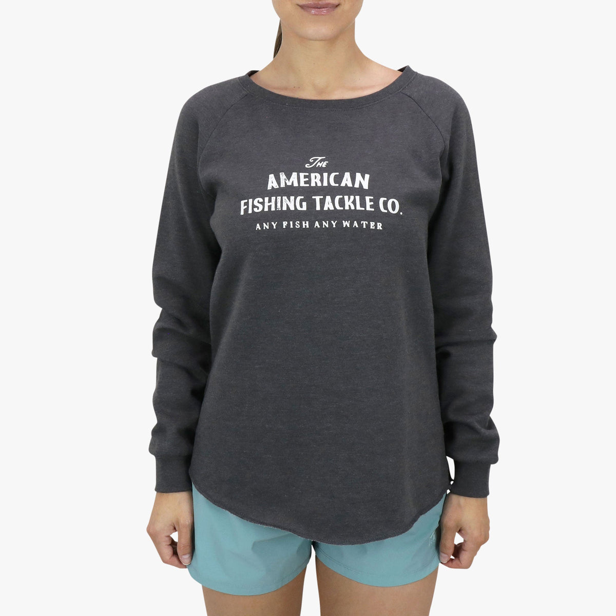 Womens AFTCO Women's Whiskey Crewneck Fleece