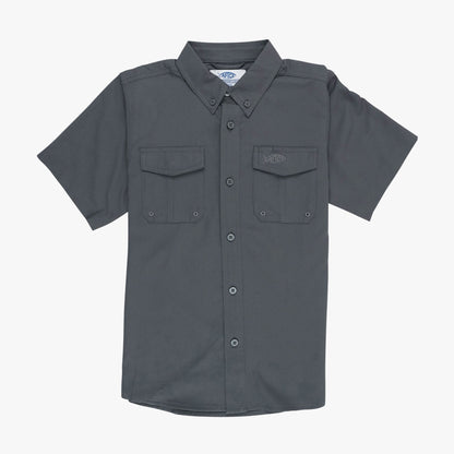 Kids|Mens AFTCO Youth Rangle Short Sleeve Woven Tech Tees
