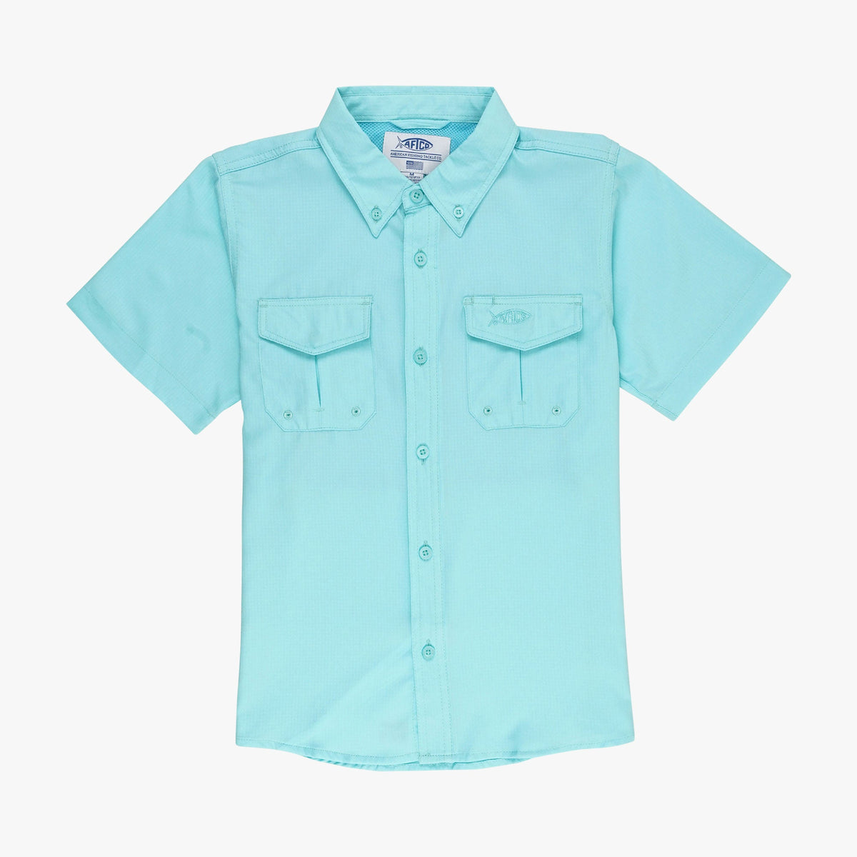 Kids|Mens AFTCO Youth Rangle Short Sleeve Woven Tech Tees
