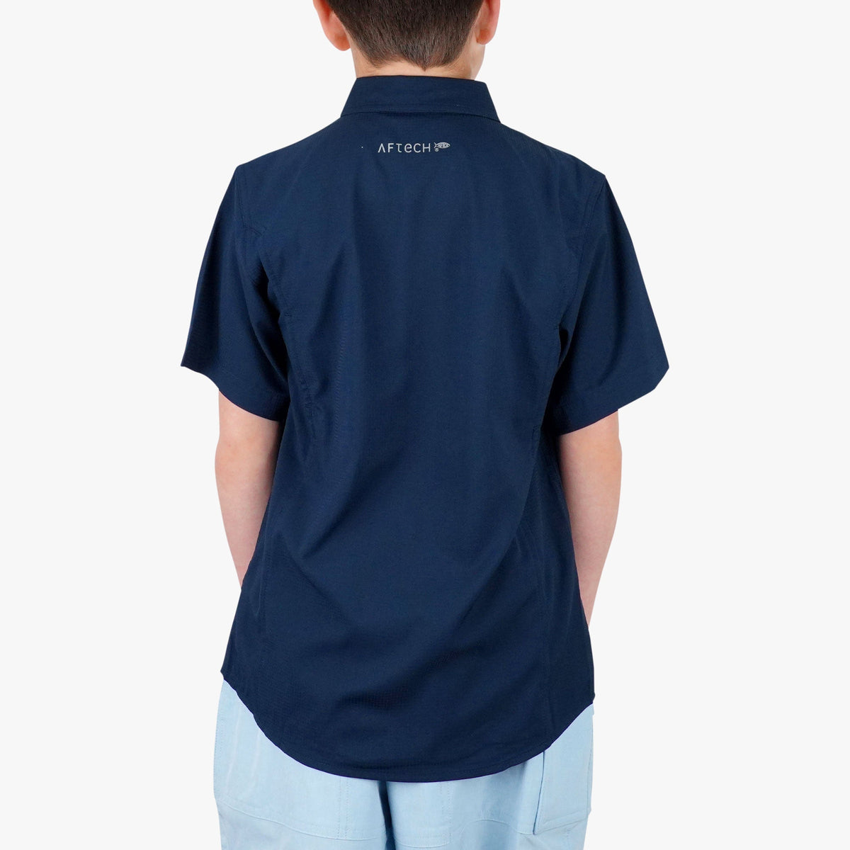 Kids|Mens AFTCO Youth Rangle Short Sleeve Woven Tech Tees