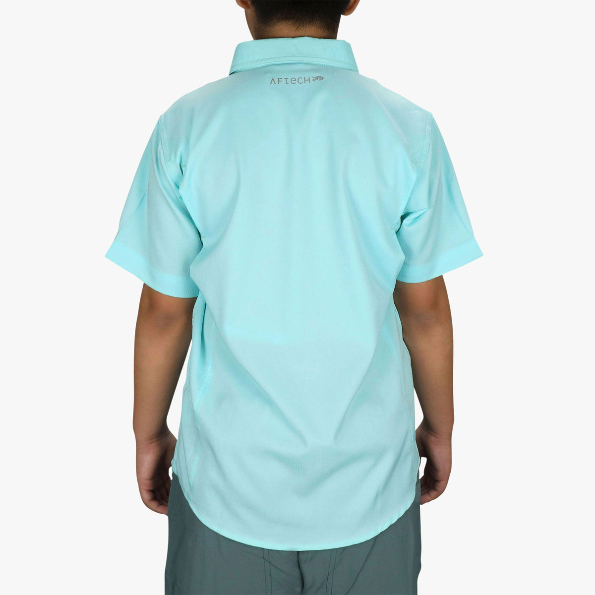 Kids|Mens AFTCO Youth Rangle Short Sleeve Woven Tech Tees