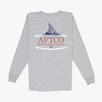 Kids|Mens AFTCO Youth Tall Tail LS T-Shirt