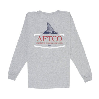 Kids|Mens AFTCO Youth Tall Tail LS T-Shirt