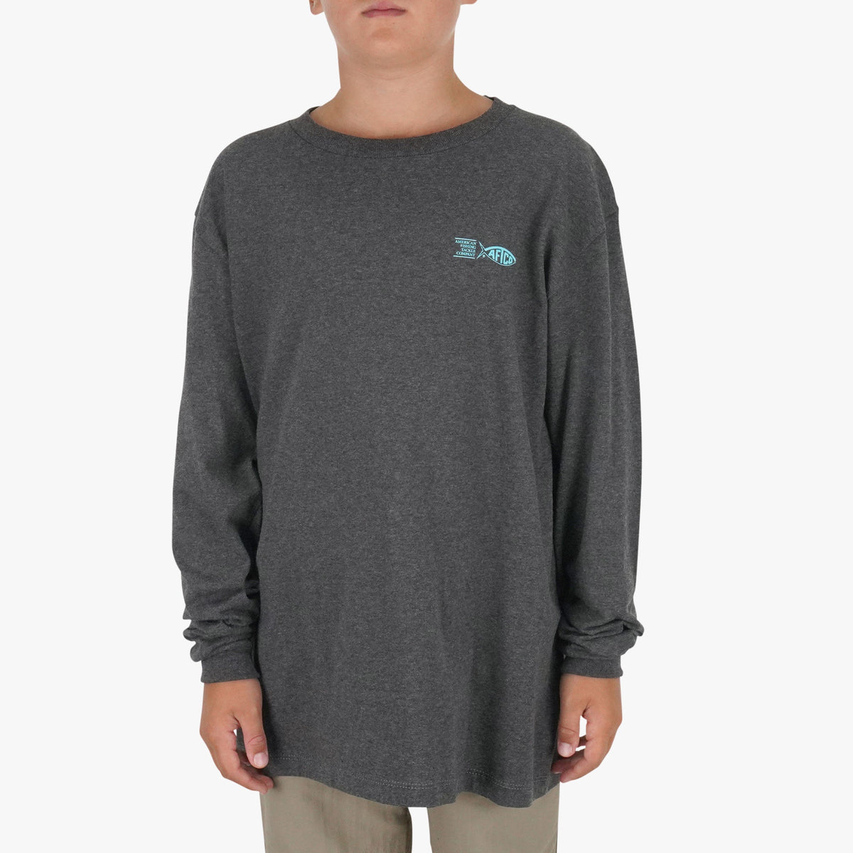 Kids|Mens AFTCO Youth Red Hot LS T-Shirt