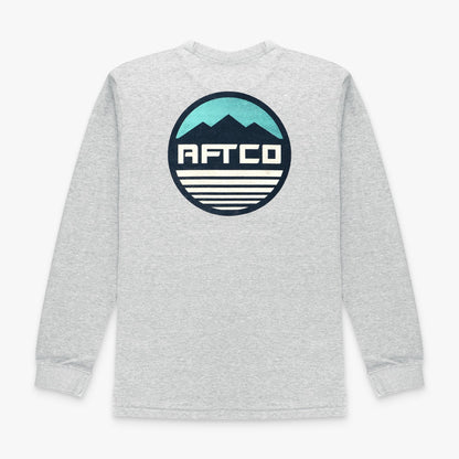 Kids|Mens AFTCO Youth Peaks LS Fishing T-Shirt For Kids