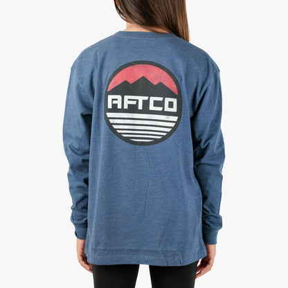Kids|Mens AFTCO Youth Peaks LS Fishing T-Shirt For Kids