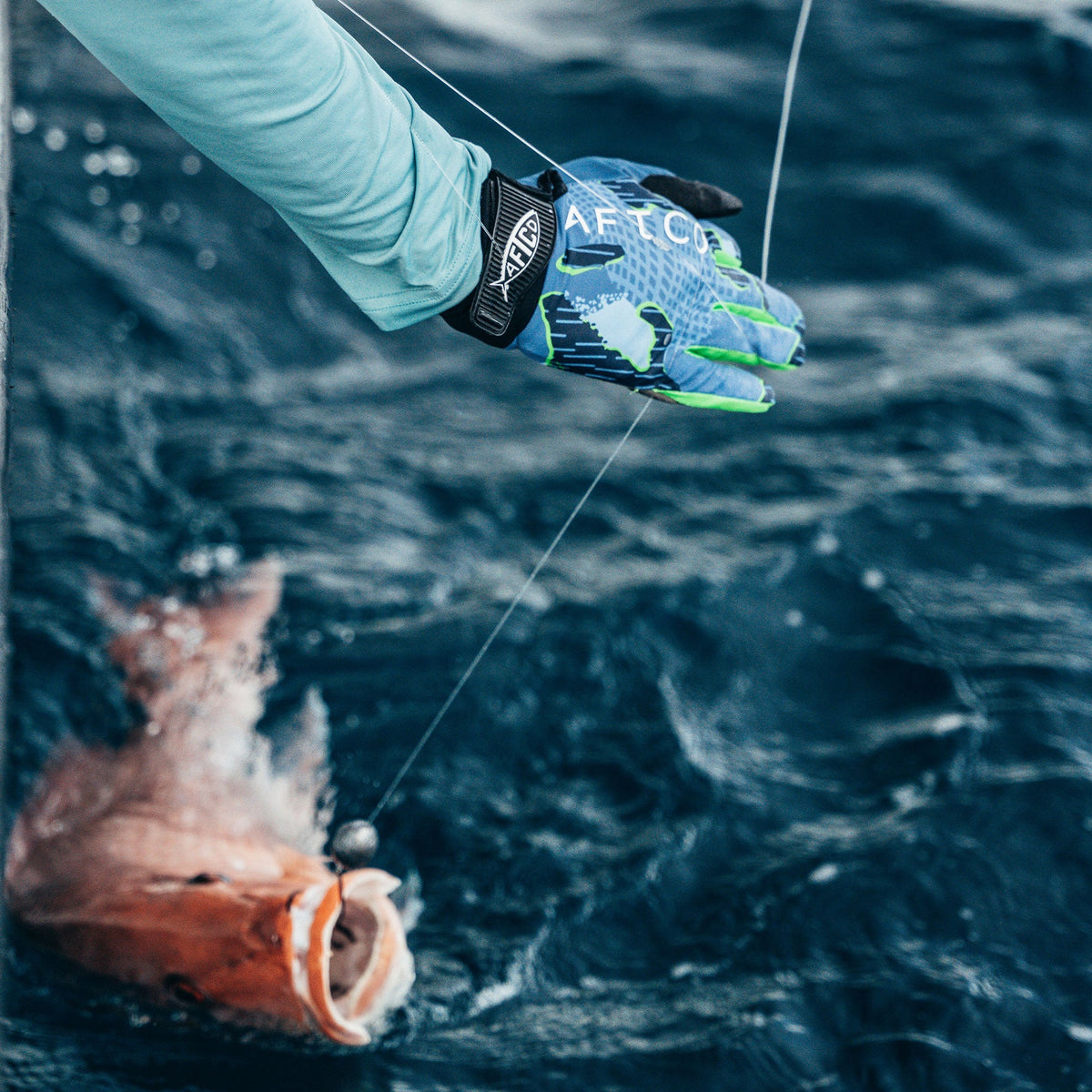 Tackle & Gear|Mens AFTCO JigPro Jigging Gloves