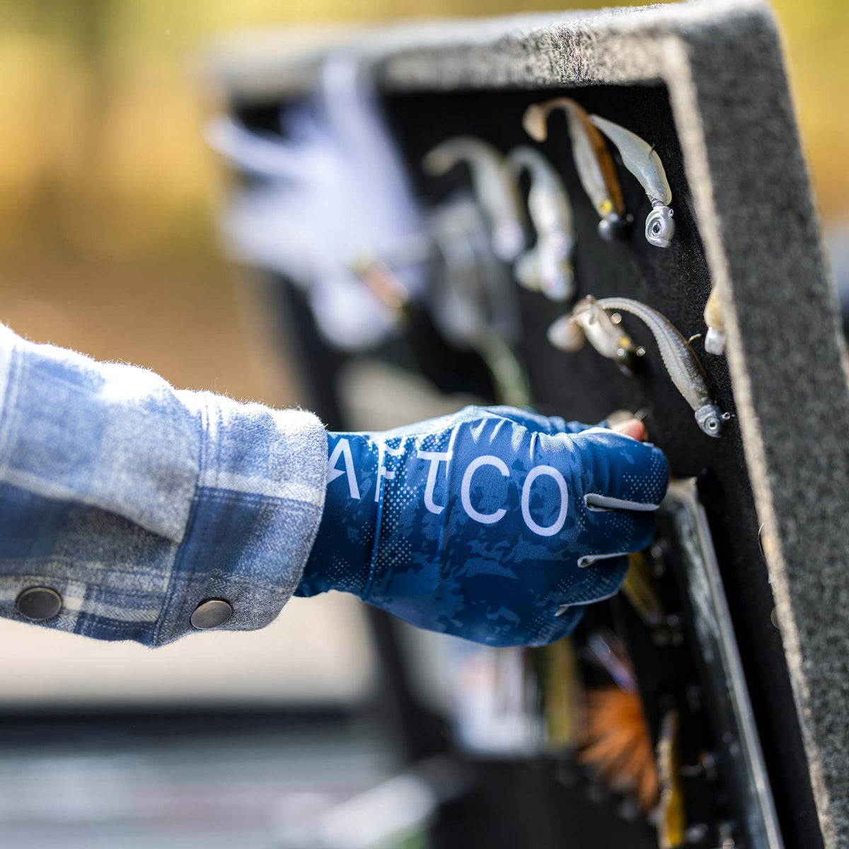 Tackle & Gear AFTCO Solblok Fingerless Fishing Gloves