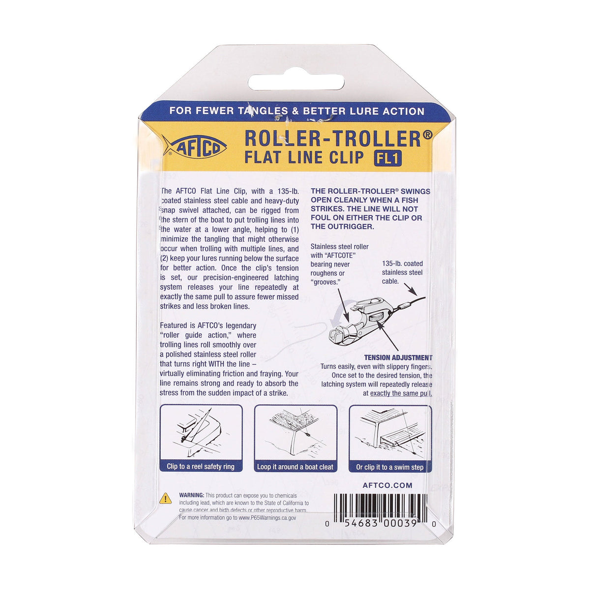 Tackle & Gear AFTCO Roller-Troller Flat Line Clips