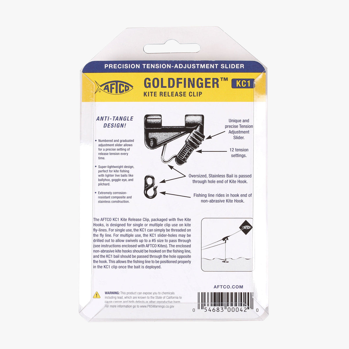 Tackle & Gear AFTCO Goldfinger Kite Release Clip