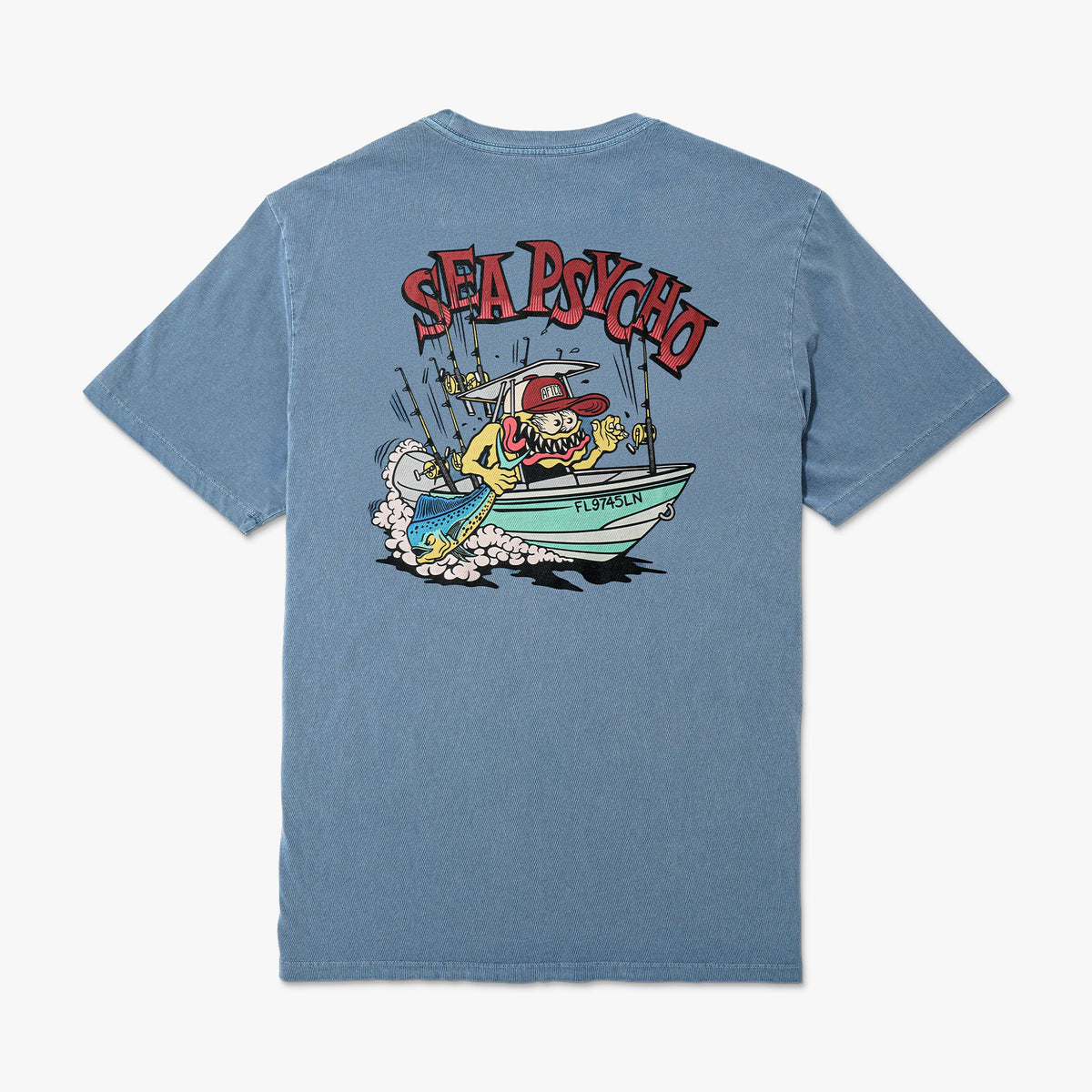 Mens AFTCO Sea Psycho Short Sleeve Fishing T-Shirt