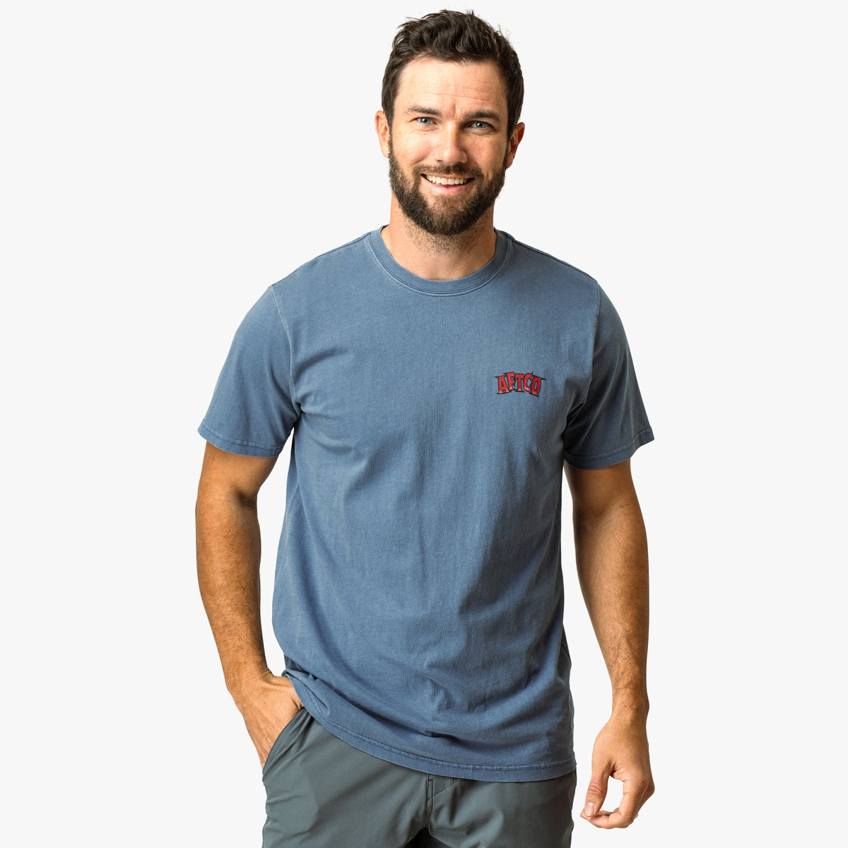 Mens AFTCO Sea Psycho Short Sleeve Fishing T-Shirt