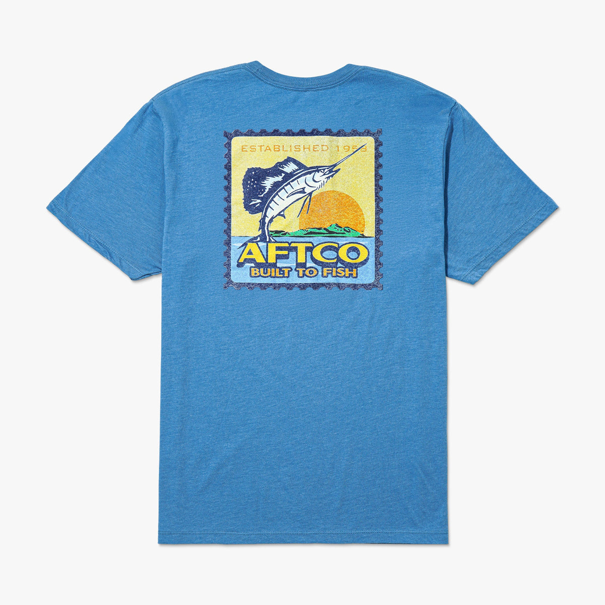 Mens AFTCO Greetings Short Sleeve Men's Fishing T-Shirt