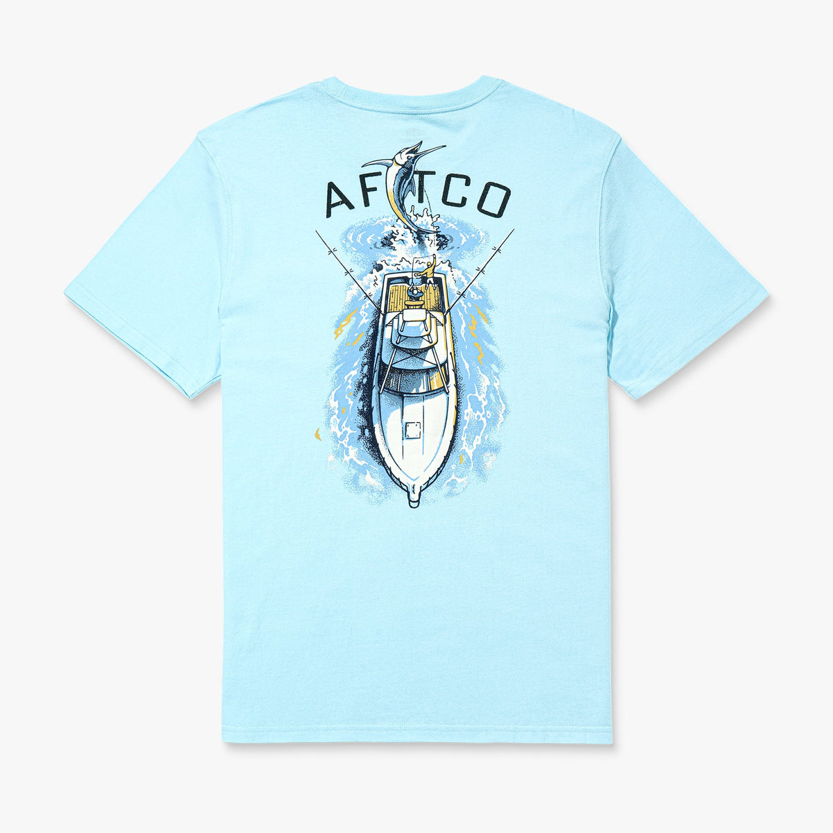 Mens AFTCO Top View SS Boating T-Shirt