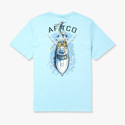 Mens AFTCO Top View SS Boating T-Shirt