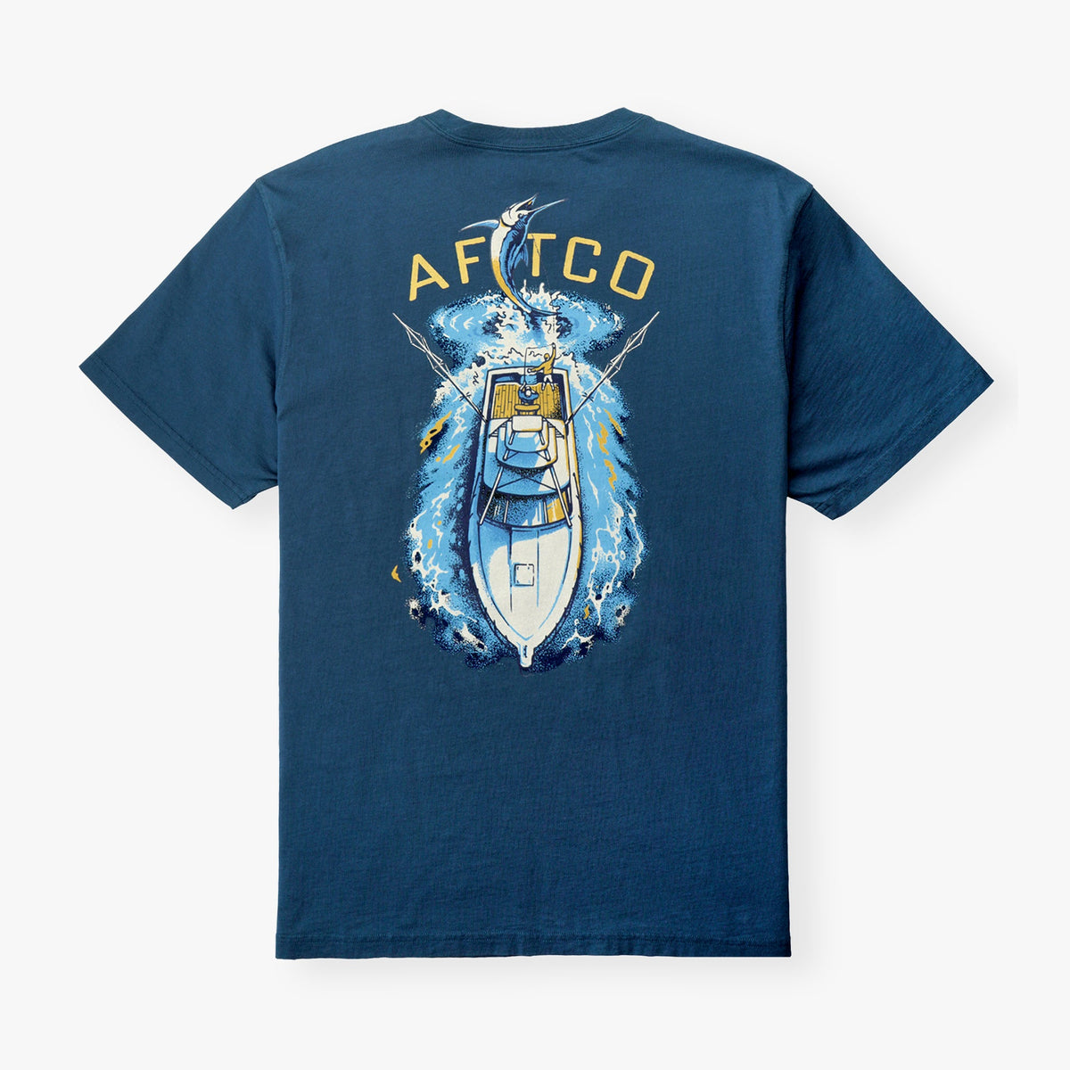 Mens AFTCO Top View SS Boating T-Shirt