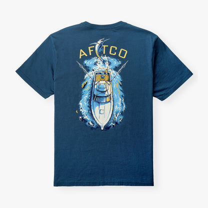 Mens AFTCO Top View SS Boating T-Shirt