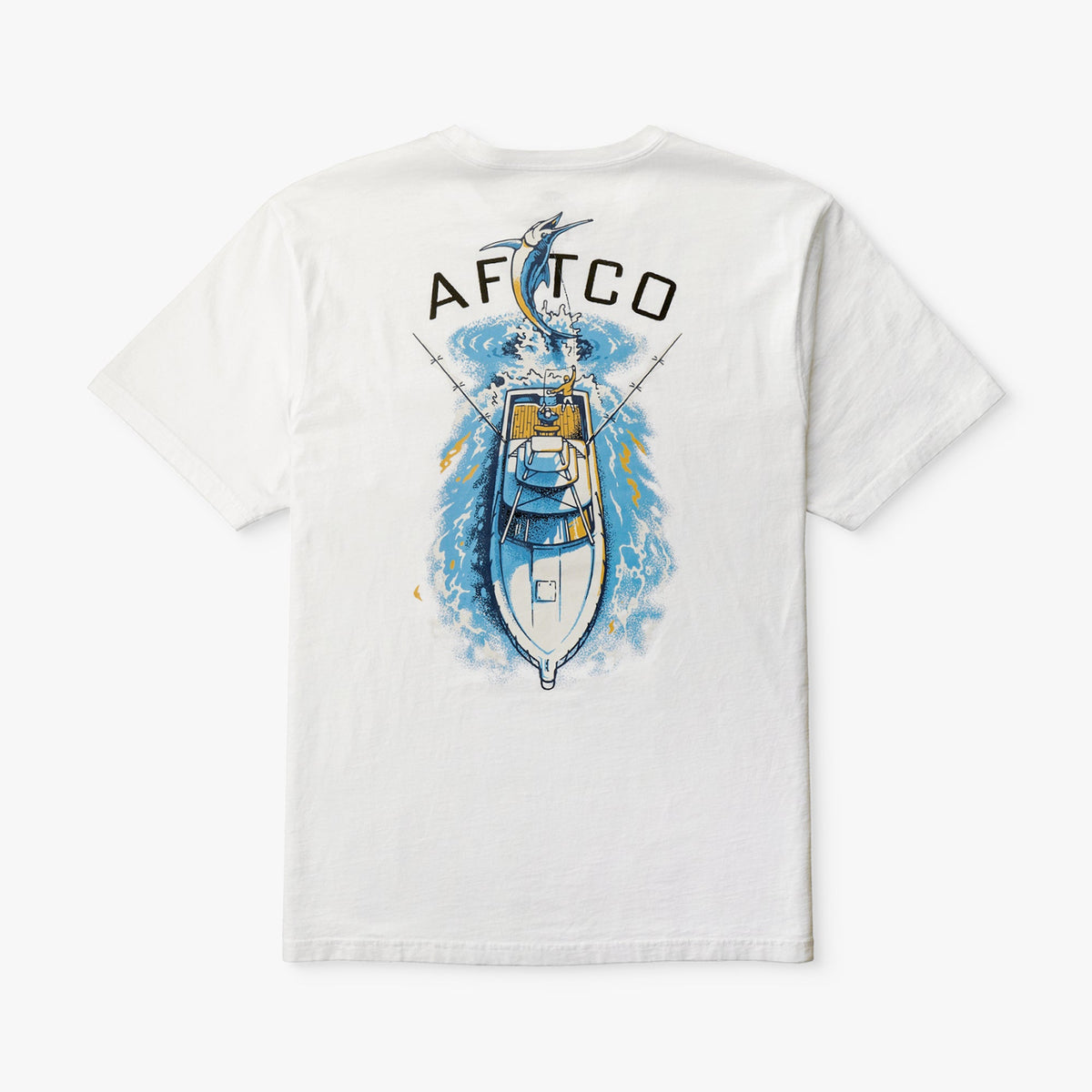 Mens AFTCO Top View SS Boating T-Shirt