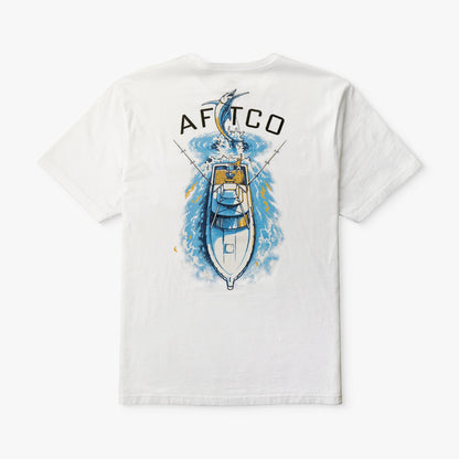 Mens AFTCO Top View SS Boating T-Shirt