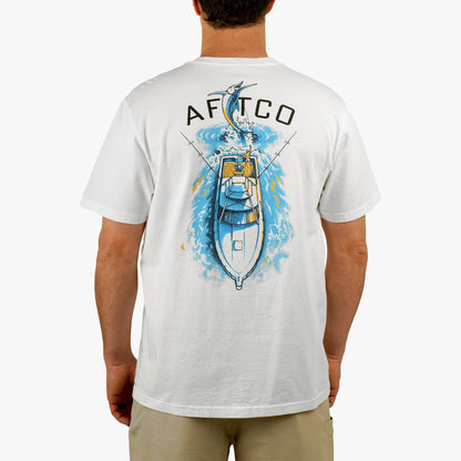 Mens AFTCO Top View SS Boating T-Shirt