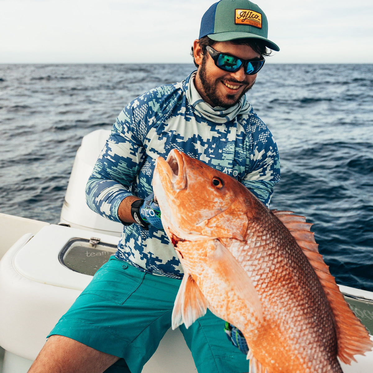 Mens AFTCO Original Mens Fishing Shorts Long