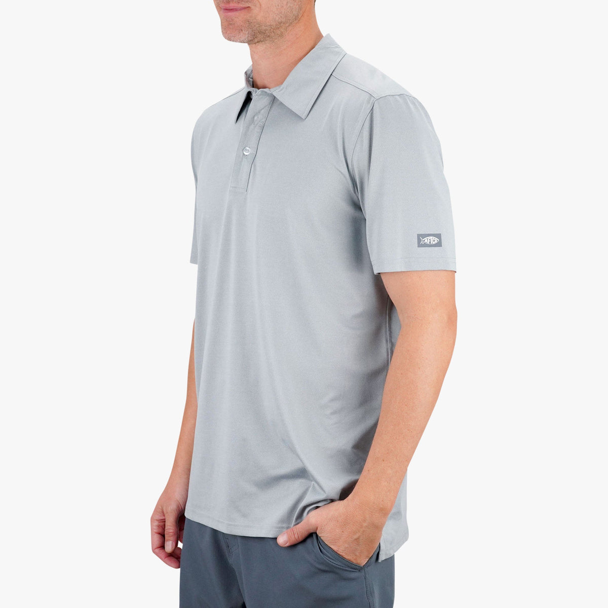 Mens AFTCO Air O Mesh Performance Polo