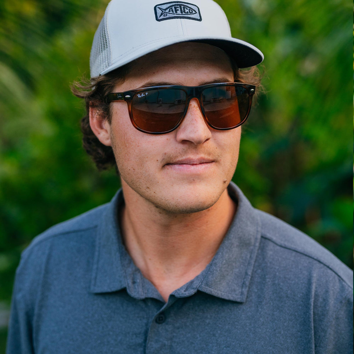 Mens AFTCO Air O Mesh Performance Polo