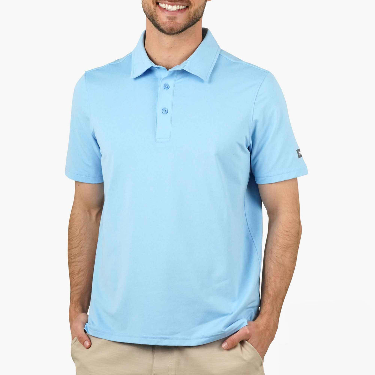 Mens AFTCO Air O Mesh Performance Polo
