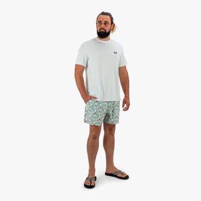 Mens AFTCO Strike Printed Swim Trunks