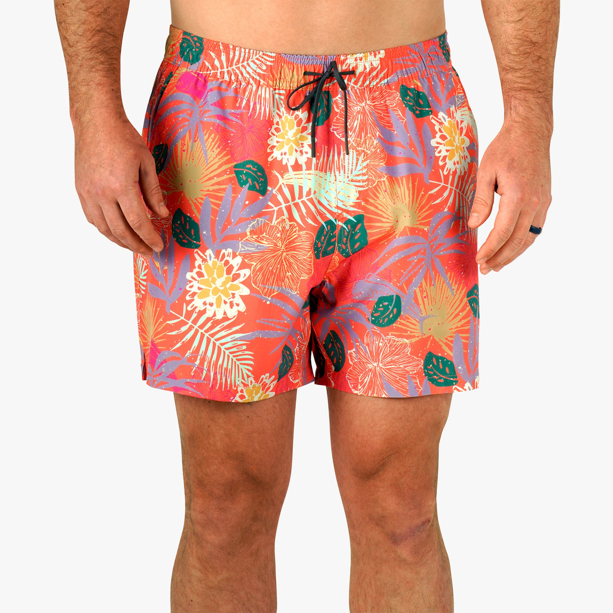 Mens AFTCO Strike Printed Swim Trunks